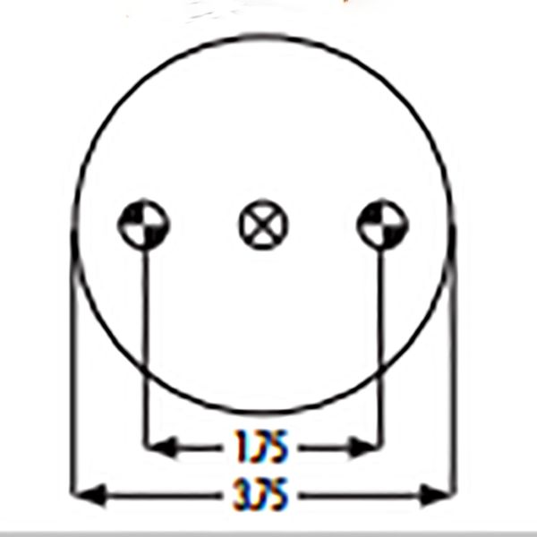 1.75 Inch Parallel Commercial Vehicle Goodyear Air Spring 1b5510