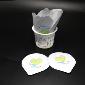 Heat Sealing Precut Aluminum Foil Lid For PP Cup 84mm Top Size