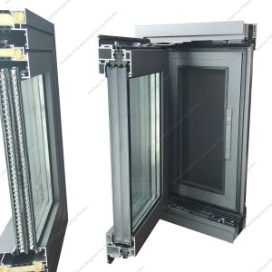 Modern Design Customized Side Hung Casement Aluminum Window with Double