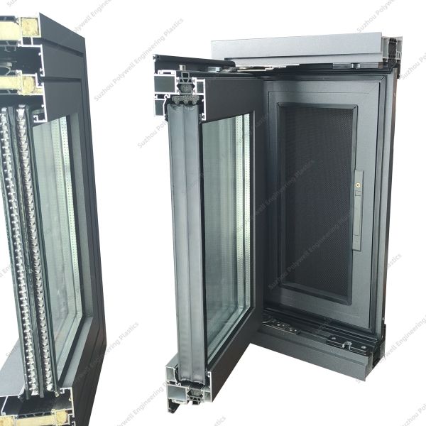 Modern Design Customized Side Hung Casement Aluminum Window with Double