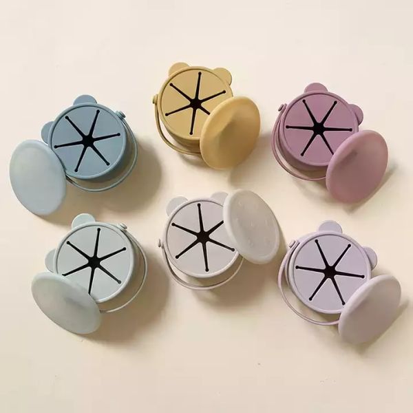 Kids Silicone Feeding Bowl Bear Shape BPA Free Baby Training Bowl Customized