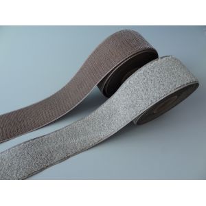 Anti Electromagnetic Radiation Industrial Hook And Loop Tape With Chestnut Color