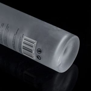 Classic Shape 700ml 750ml Frosted Applique Vodka Glass Bottle for Beverage