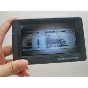 IR USD / EURO Mini Counterfeit Infrared Money Detector Portable With LCD Monitor