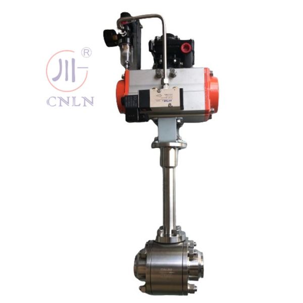 Quality DN50 Stainless Steel Cryogenic Pneumatic Ball Valve For Cryogenic Pumps   for LNG/LOX/LN2/LAR/LCO2 wholesale