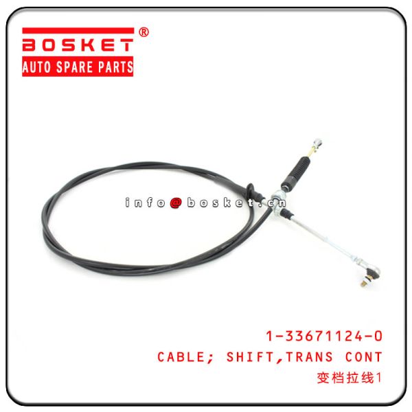 ISUZU FSR33 MBJ6T Transmission Control Shift Cable 1-33671124-0 1336711240