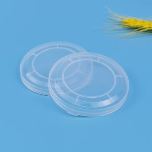 Clear Recycling Embossed Resuable 73mm PE Plastic Lids