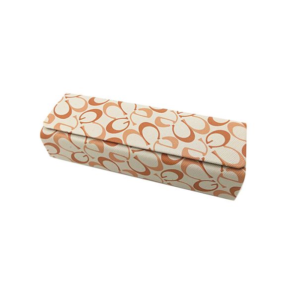 Clamshell Optical Hard Case For Sunglasses Handmade PU With Letter Pattern