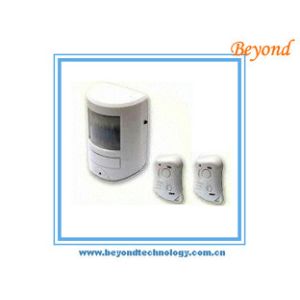 130 Decibel Siren Wireless PIR Motion Sensor Alarms With Two Remote Control