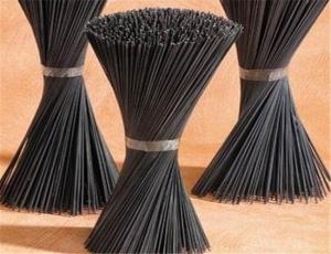 China 250mm Length Straight Black Annealed Cut Metal Wire For Tie Work on sale