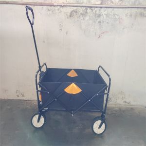 Four Wheel Collapsible Wagon Cart Large Capacity Foldable Garden Trolley