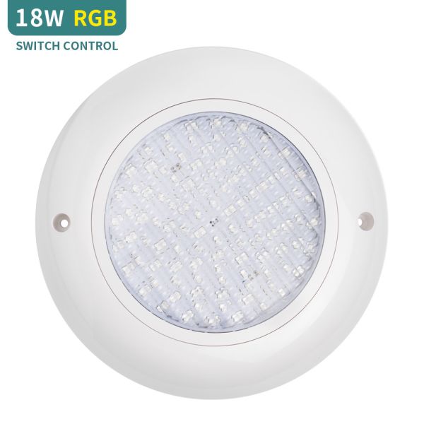 Quality ABS RGB Surface Mount LED Pool Light Switch Control 520LM RGB LED underwater light for gunite wholesale