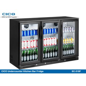 Integrated Beer Cooler Refrigerator , 280W Input 3 Door Underbench Fridge Three