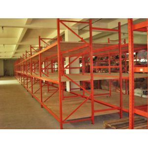 Dexion Compatible Long Span Racking System For Commercial , Blue / Orange