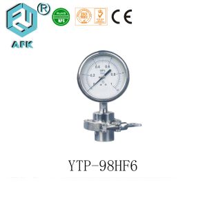 Liquid Filled Gas Pressure Test Gauge Long Lifespan CE Certification 98mm