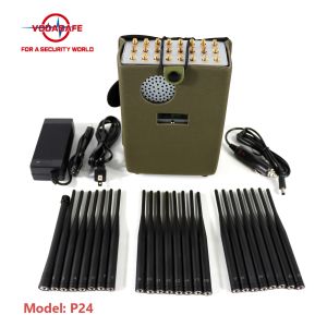 All In One Handheld Cell Phone Signal Jammer High Power 24W With Nylon Cover