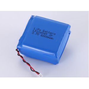 China LP224545 3.7V 6000MAH Li Ion Battery Manufacturers High Capacity LiPo Pack with 500 Cycles Cycle Life in -20°C to 60°C on sale