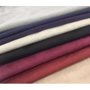 Heavy 260-280gsm Weft Knitted Suede Sofa Fabric For Home Textile