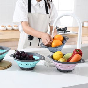 Collapsible Colander And Strainer Silicone Strainer Colanders & Food Strainers