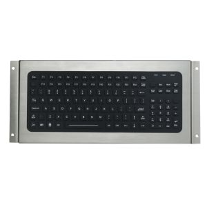 119 keys IP67 silicone industrial keyboard, USB black desktop keyboard