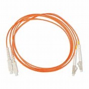 Gigabit Ethernet SC to LC Duplex Multimode 62.5 / 125 μm Fiber Optic Patch Cord