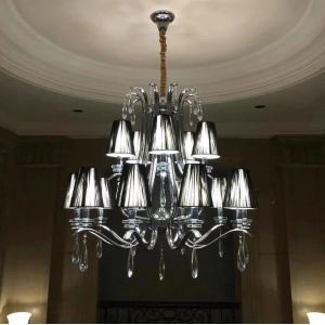 Modern Kichler chandelier with Black White Lampshade (WH-Mi-52)