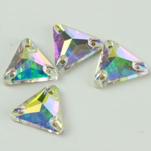 Best Quality Triangle Shape Sew On Stone Crystal Flat Back