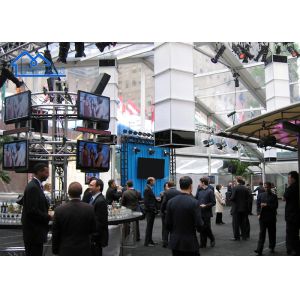 Waterproof Custom Aluminum Alloy Business Tent For Trade Show With Glass Wall