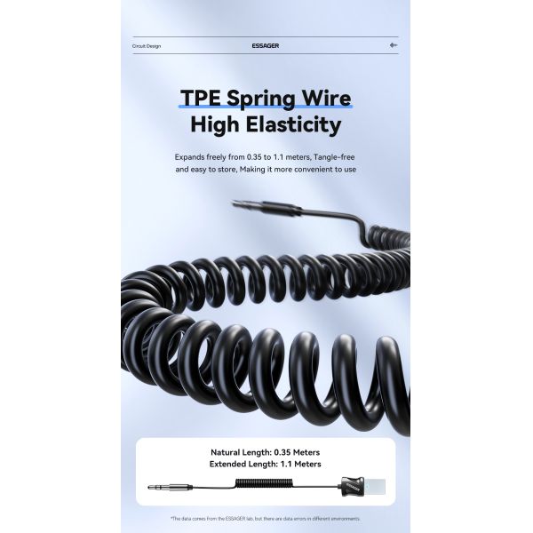 Essager EB01 Series 3.5mm Jack To Bluetooth Receiver Audio Adapter 10m