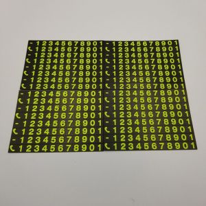 10x7cm Removable Isotropy Fridge Magnetic Numbers