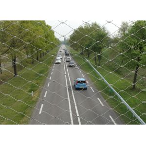 China High Strength Stainless Steel Cable Mesh Architectural Facade 60 Degree Mesh Angle on sale