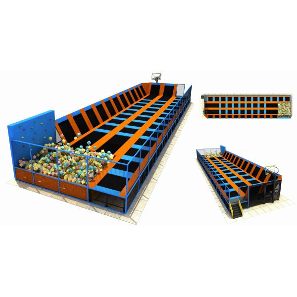 Quality 260M2 Big Bounce Trampoline Discount Large Children Trampoline Exported to the Middle East wholesale