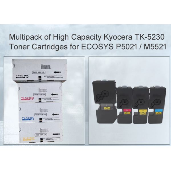Quality Kyocera ECOSYS M5521 ECOSYS P5021 Printers Toner cartridge TK-5230 Multipack CMYK wholesale