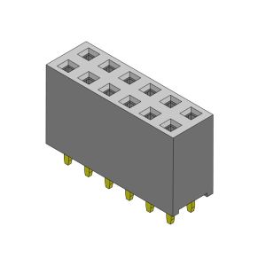 Female Header Connector 2.54mm Dual Row Dip TYPE 2*2PIN To 2*40PIN H=8.50mm