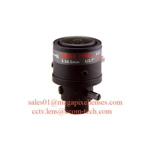 1/2.7" 3-10.5mm F1.4 3MP D14/CS Mount Fixed/DC Auto/P-IRIS Manual/Motorized Vari