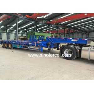 3 Axles Low Bed Semi Trailer SGS Standard With JOST 3.5 Kingpin