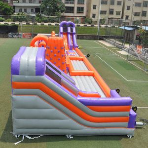 Outdoor Kids Inflatable Bouncer Anti UV With Multi Obstacles TUV Approved
