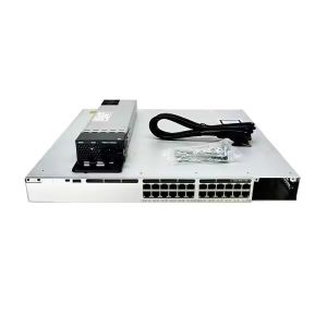 C9300-24U-A 24-Port POE Network Switches 8GB DRAM 1100W AC Power Supply for