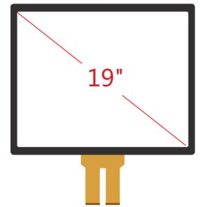 Embedded Kiosk 19 Inch Glass Projected Capacitive Touch Screen Display Panel