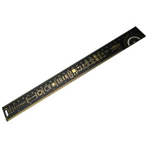 15cm / 20cm / 25cm / 30cm Gold Plated Pcb Reference Ruler Multifunctional