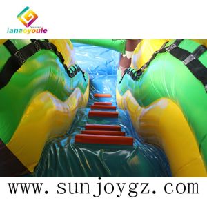 Environmentally Friendly Inflatable Jungle Water Park Slide For Recreation