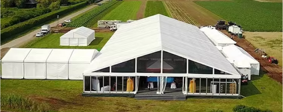 Big Customized Aluminum Alloy Party Hall Commercial Marquee Tent With Window For Sale