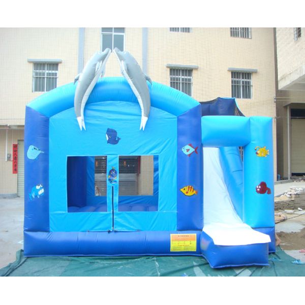 Quality Hansel 2015 China Design Cheap  Inflatable Bouncer Combo with Slide for Sale wholesale