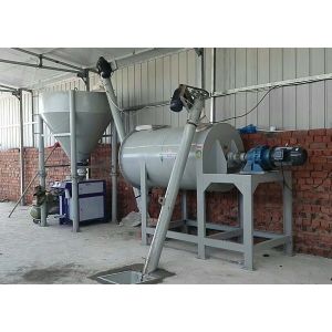 Simple Dry Mortar Production Line Building Raw Materials Type For Cement / Sand
