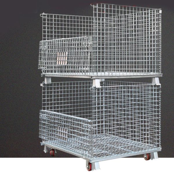 Quality Movable 5 Layer Stacking Galvanized Wire Mesh Stillages wholesale