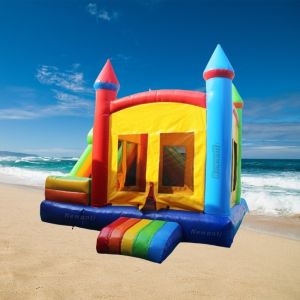 1600 Square Meter Inflatable Bounce House with Slide and Customized Color Castle