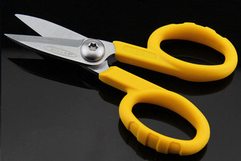 Quality Lightweight Fiber Optic Miller Kevlar Shears With Ergonomic Molded Handles wholesale