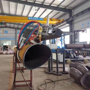 Adjustable AC220v Voltage Tube Cutting Machine With Flame Cutting