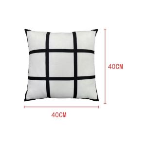 Custom Design Blank 9 Panel Sublimation Pillow Case 40*40cm Size Sublimation
