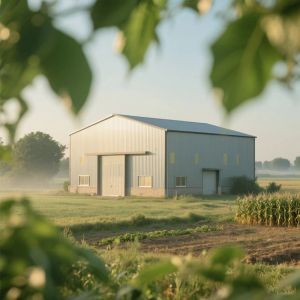 Portal Frame Prefab Pre Assembled Steel Workshop Building Storage Garage Hot Rolled Section Construction